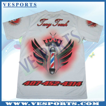 OEM Polyester O-Neck Tees Sublimation Printing